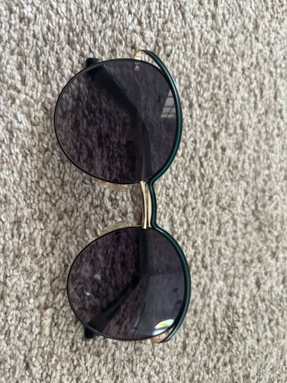 EUC Balmain black/green/gold sunglasses  BL 2529B